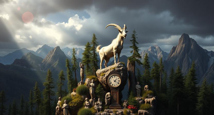 The Zodiac sign of Capricorn represents heights, time and endurance.