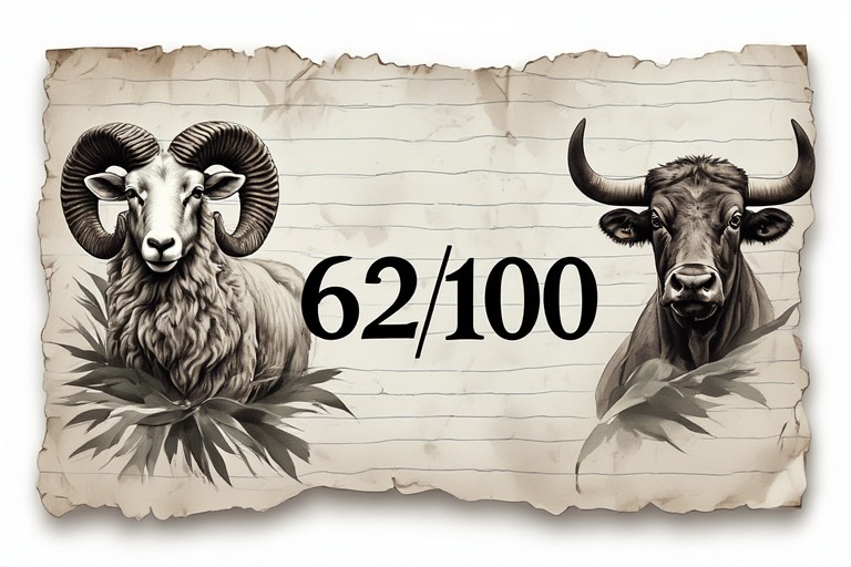 Aries and Taurus Compatibility Score Illustration