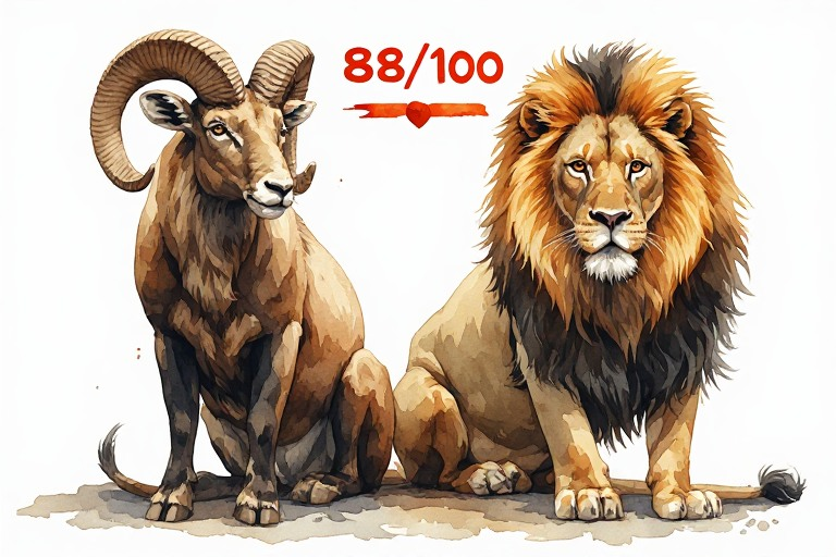 Aries and Leo Compatibility Score